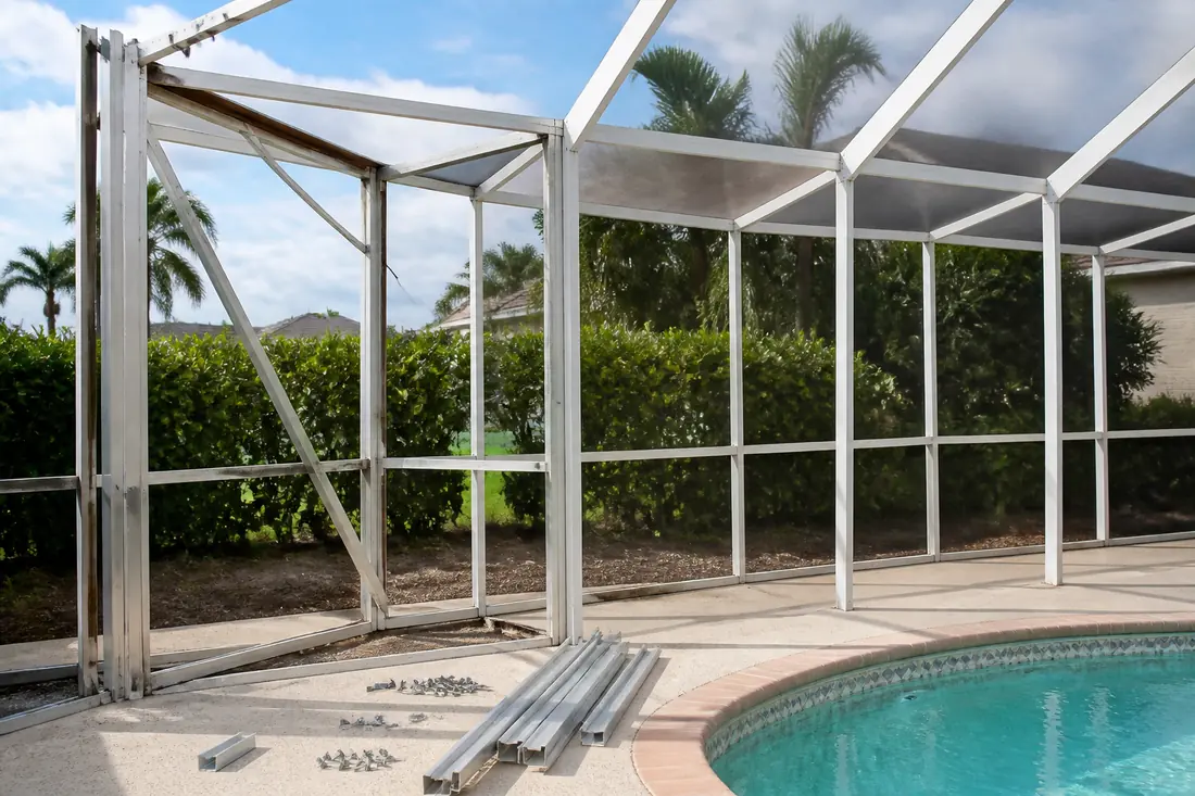 Pool Cage Repair by Sarasota Screen Enclosure Pros
