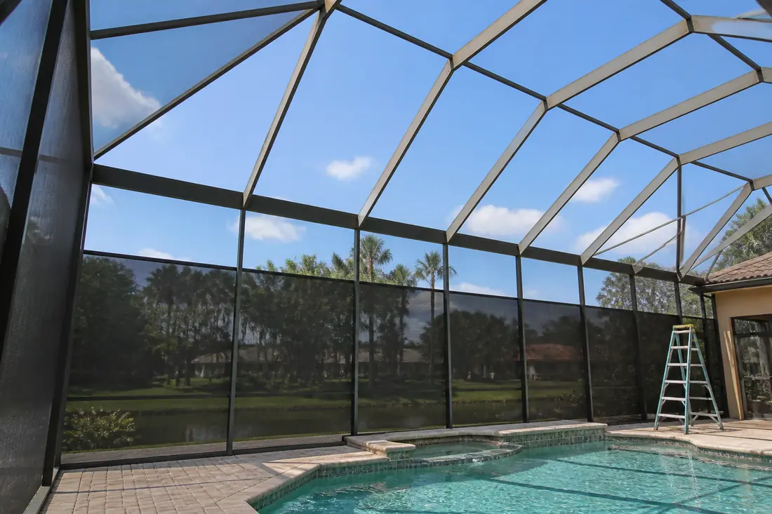 Pool Cage Rescreening by Sarasota Screen Enclosure Pros